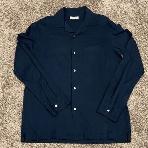 Club Monaco Dark Blue Button Down Shirt